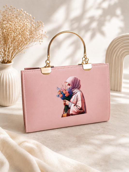 Crochet Pink Shoulder Bag
