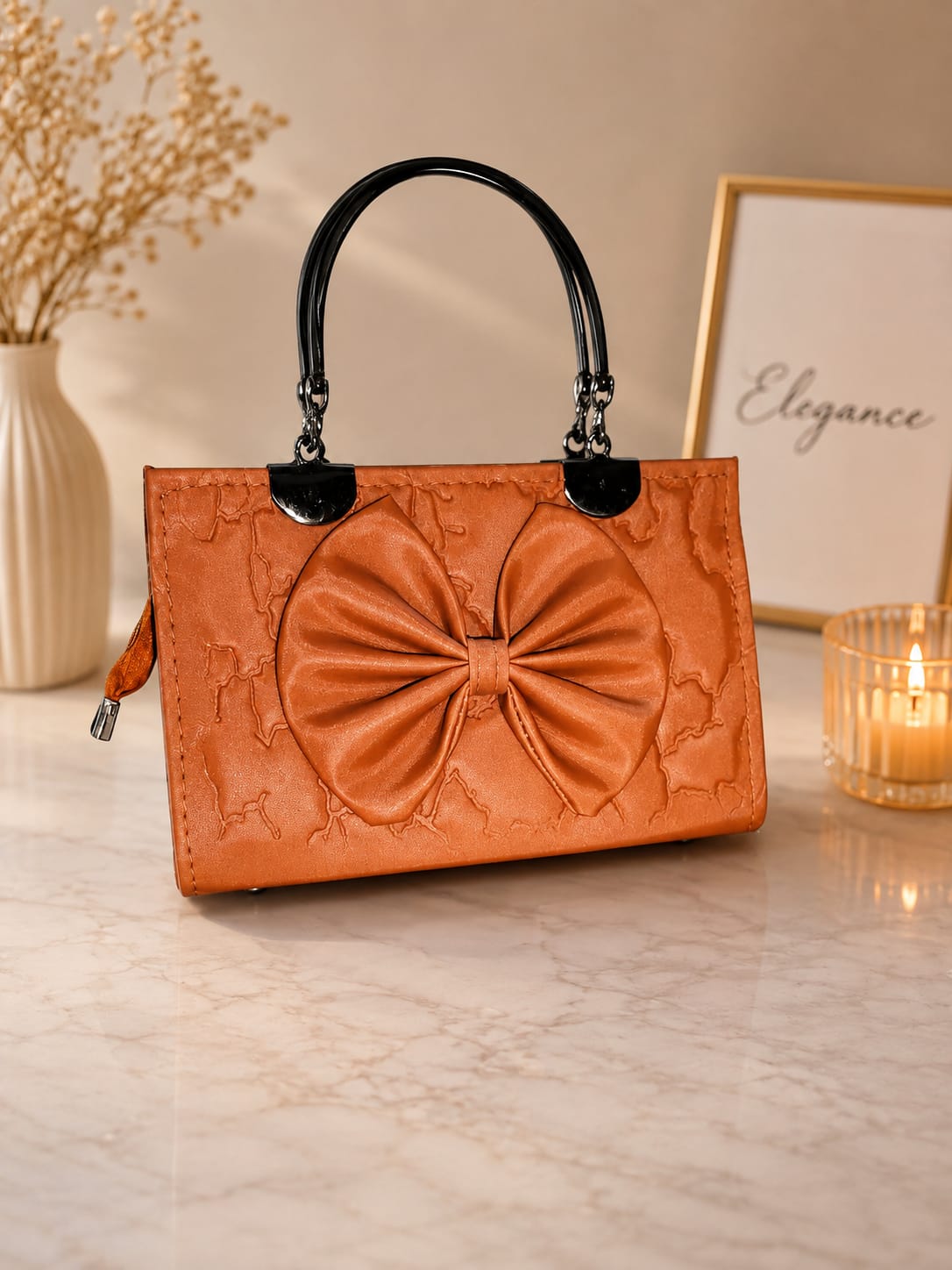 Her Carry Bow Elegance Handbag