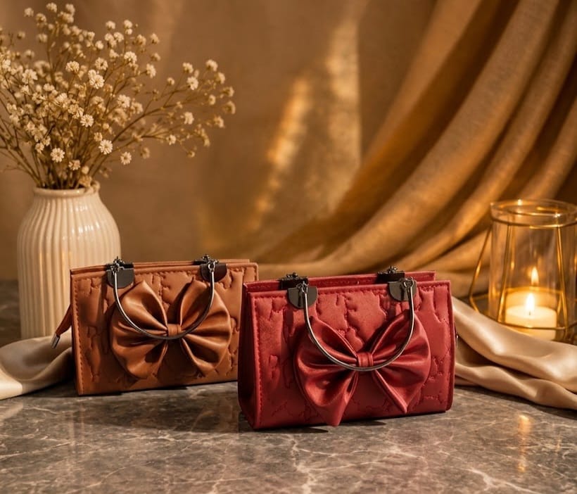 Her Carry Bow Elegance Handbag